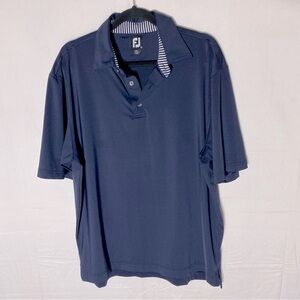 5/$25 FootJoy Navy Blue Golf Shirt Polo Shirt Activewear XL